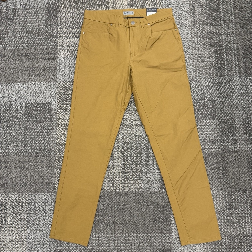 VRST Limitless Pants Men's 32X32 Slim Fit 5-Pocket Stretch UPF 50 Brown Spice